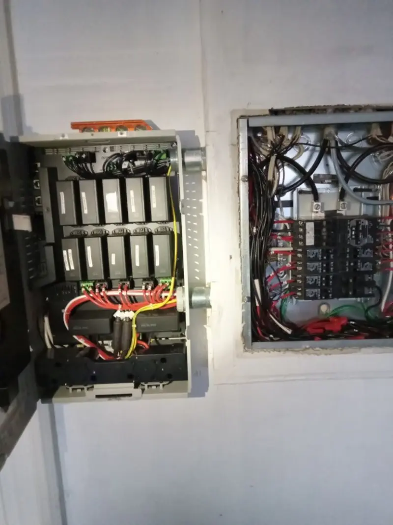 Electrical panel upgrade completed for Security Camera Wiring in West Athens